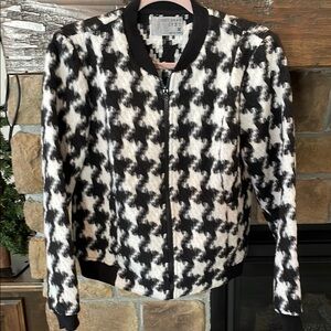 Ruff Hewn Houndstooth Bomber Jacket